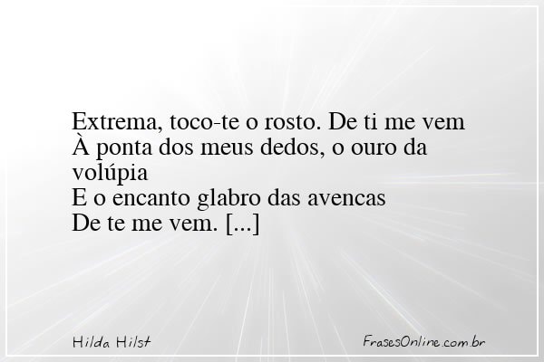 Frase de Hilda Hilst