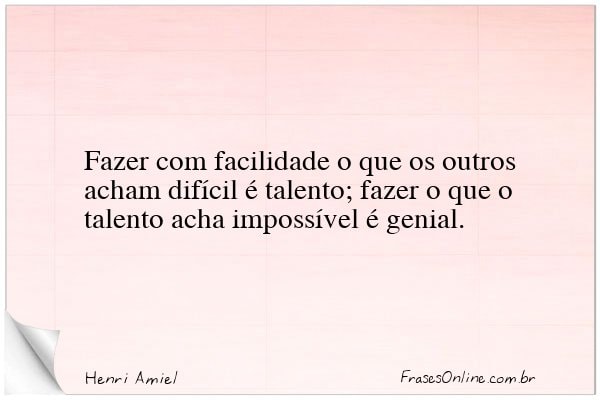 Frase de Henri Amiel