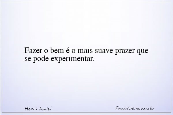 Frase de Henri Amiel