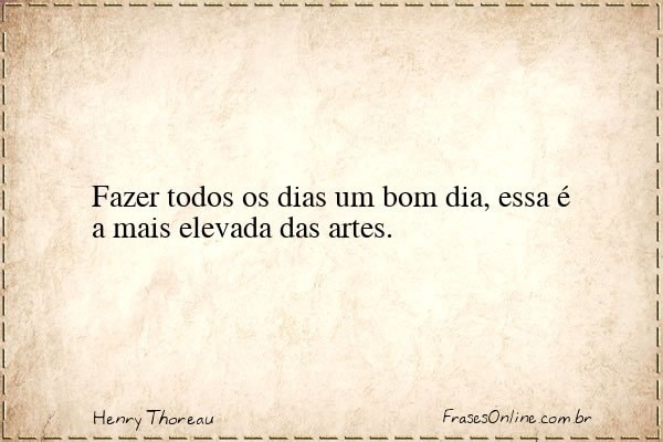 Frase de Henry Thoreau