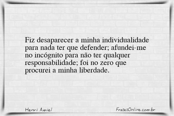 Frase de Henri Amiel