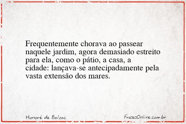 Frase de Honoré de Balzac