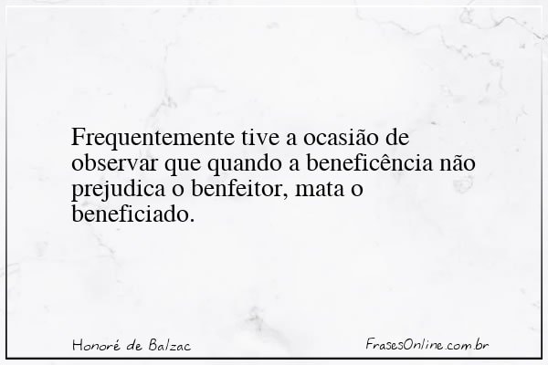 Frase de Honoré de Balzac