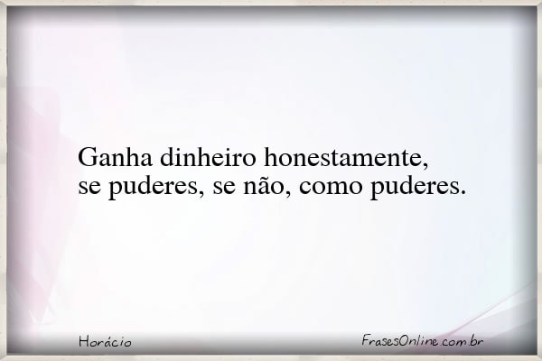 Frase de Horácio