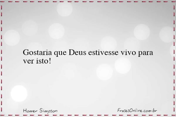 Frase de Homer Simpson