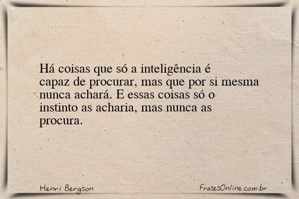 Frase de Henri Bergson