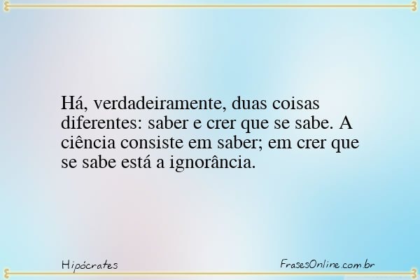 Frase de Hipócrates
