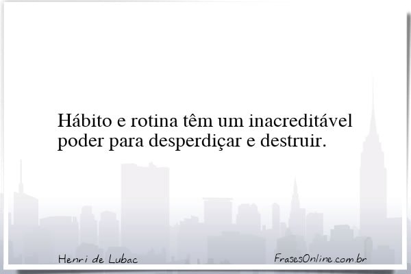 Frase de Henri de Lubac