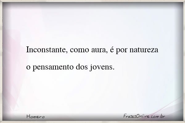 Frase de Homero