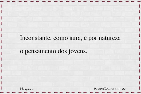 Frase de Homero