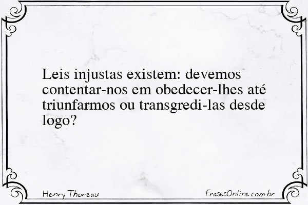 Frase de Henry Thoreau