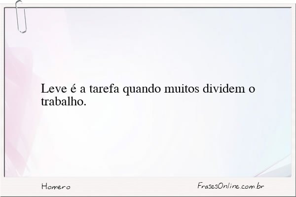Frase de Homero