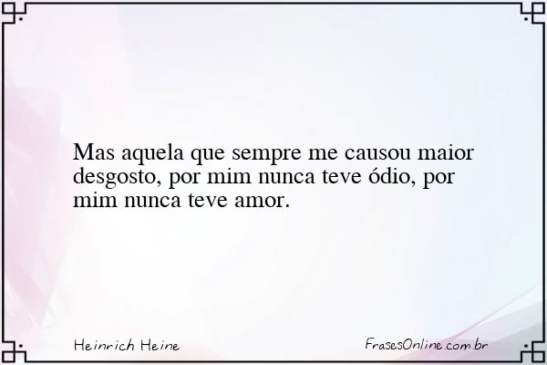 Frase de Heinrich Heine
