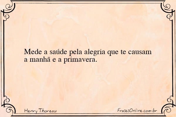 Frase de Henry Thoreau