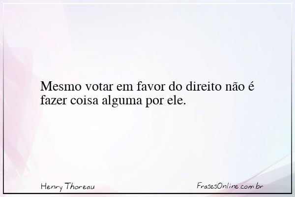 Frase de Henry Thoreau