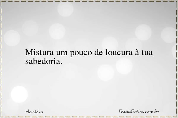 Frase de Horácio