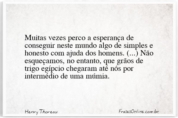 Frase de Henry Thoreau