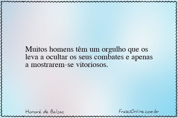 Frase de Honoré de Balzac
