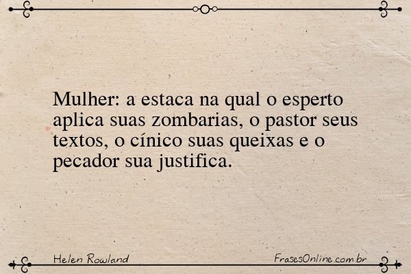 Frase de Helen Rowland