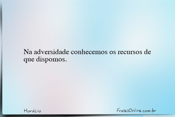 Frase de Horácio