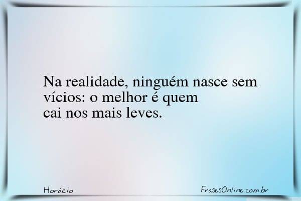 Frase de Horácio