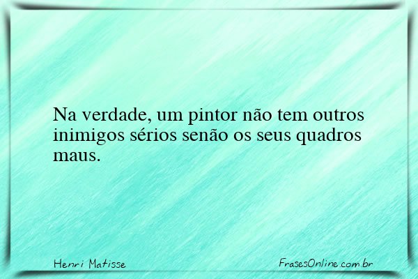 Frase de Henri Matisse