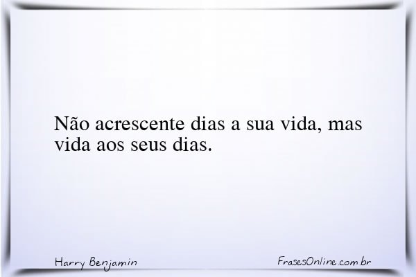 Frase de Harry Benjamin