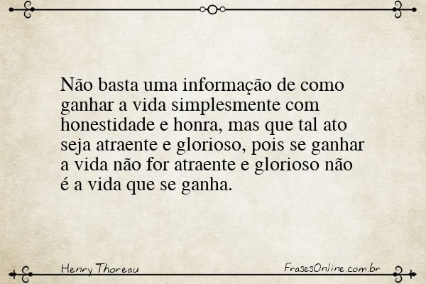 Frase de Henry Thoreau