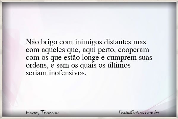 Frase de Henry Thoreau