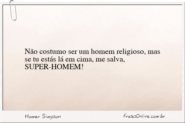 Frase de Homer Simpson