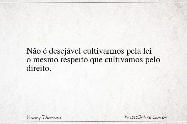 Frase de Henry Thoreau