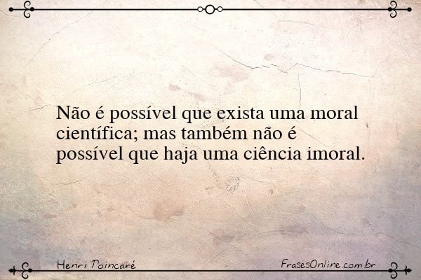 Frase de Henri Poincaré