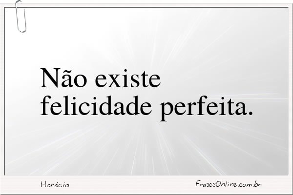 Frase de Horácio