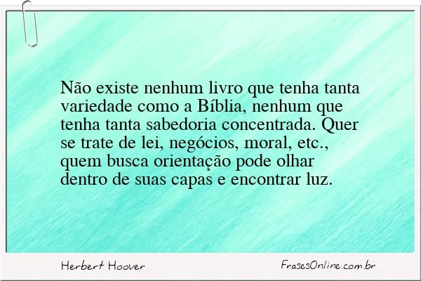 Frase de Herbert Hoover