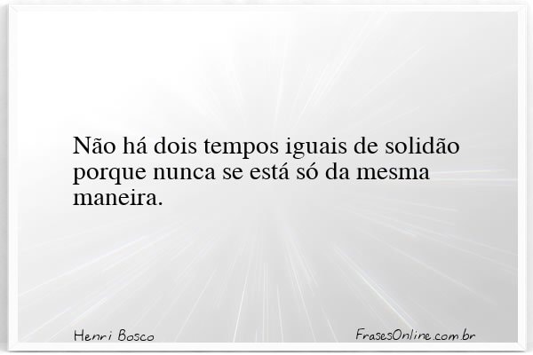 Frase de Henri Bosco