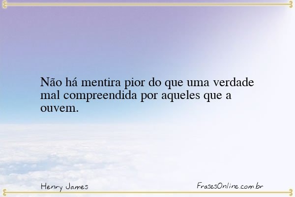 Frase de Henry James