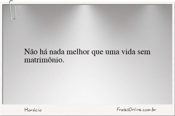 Frase de Horácio