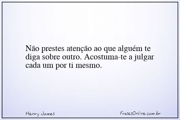 Frase de Henry James