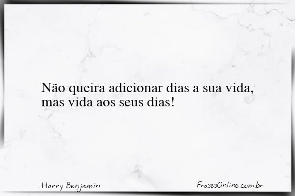 Frase de Harry Benjamin