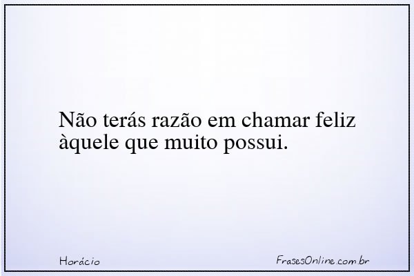 Frase de Horácio