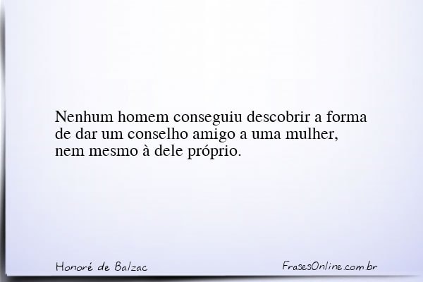 Frase de Honoré de Balzac