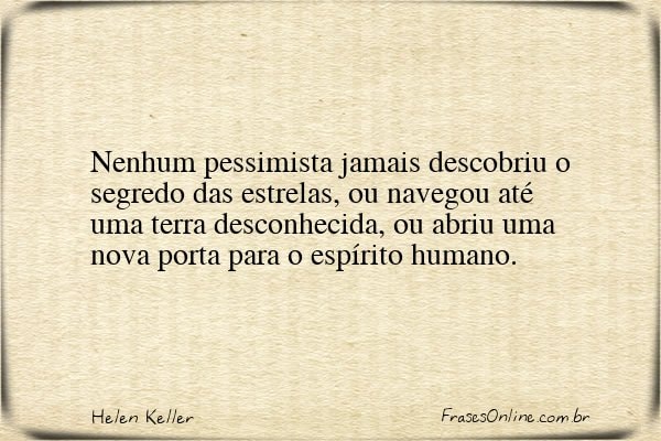 Frase de Helen Keller