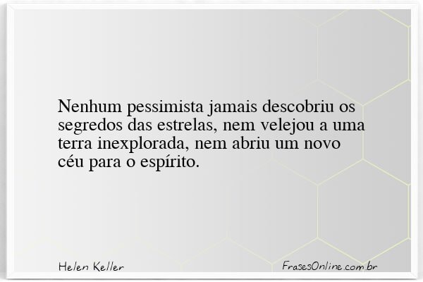 Frase de Helen Keller