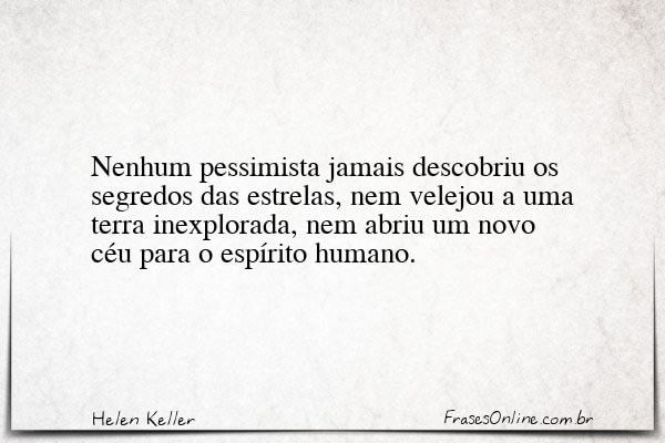 Frase de Helen Keller