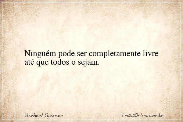 Frase de Herbert Spencer