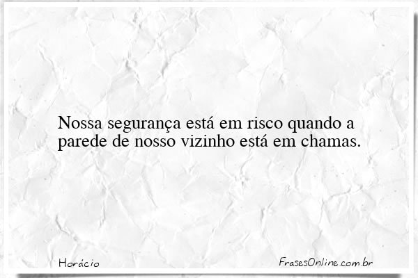 Frase de Horácio