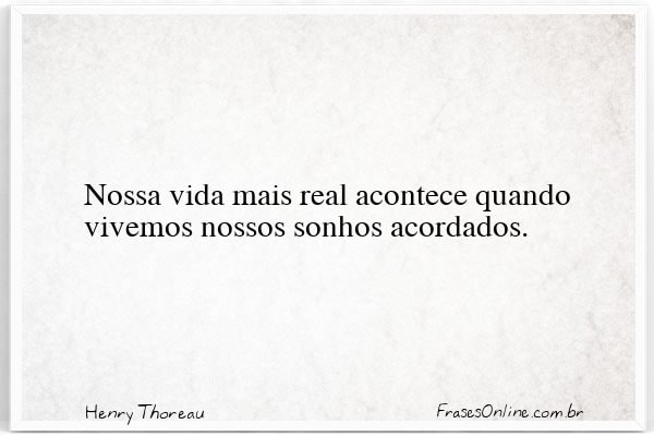 Frase de Henry Thoreau