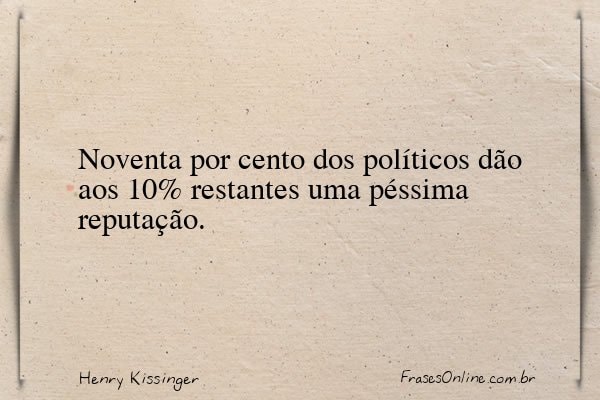 Frase de Henry Kissinger