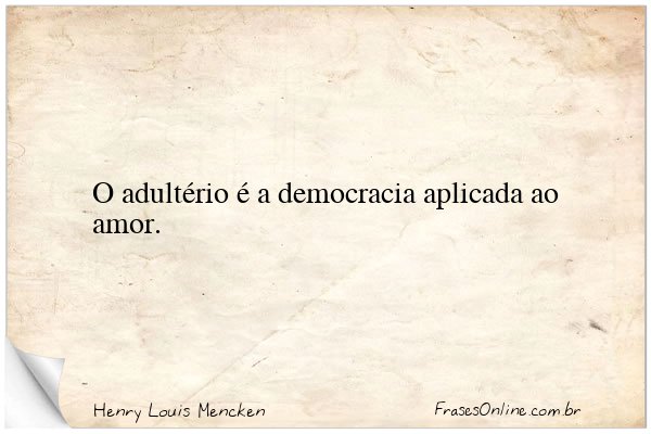 Frase de Henry Louis Mencken