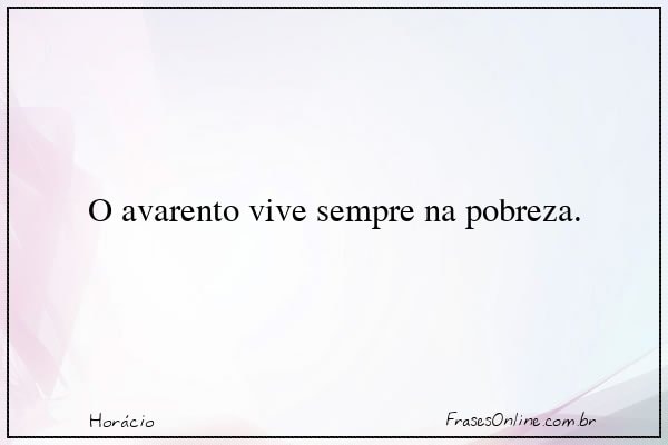Frase de Horácio